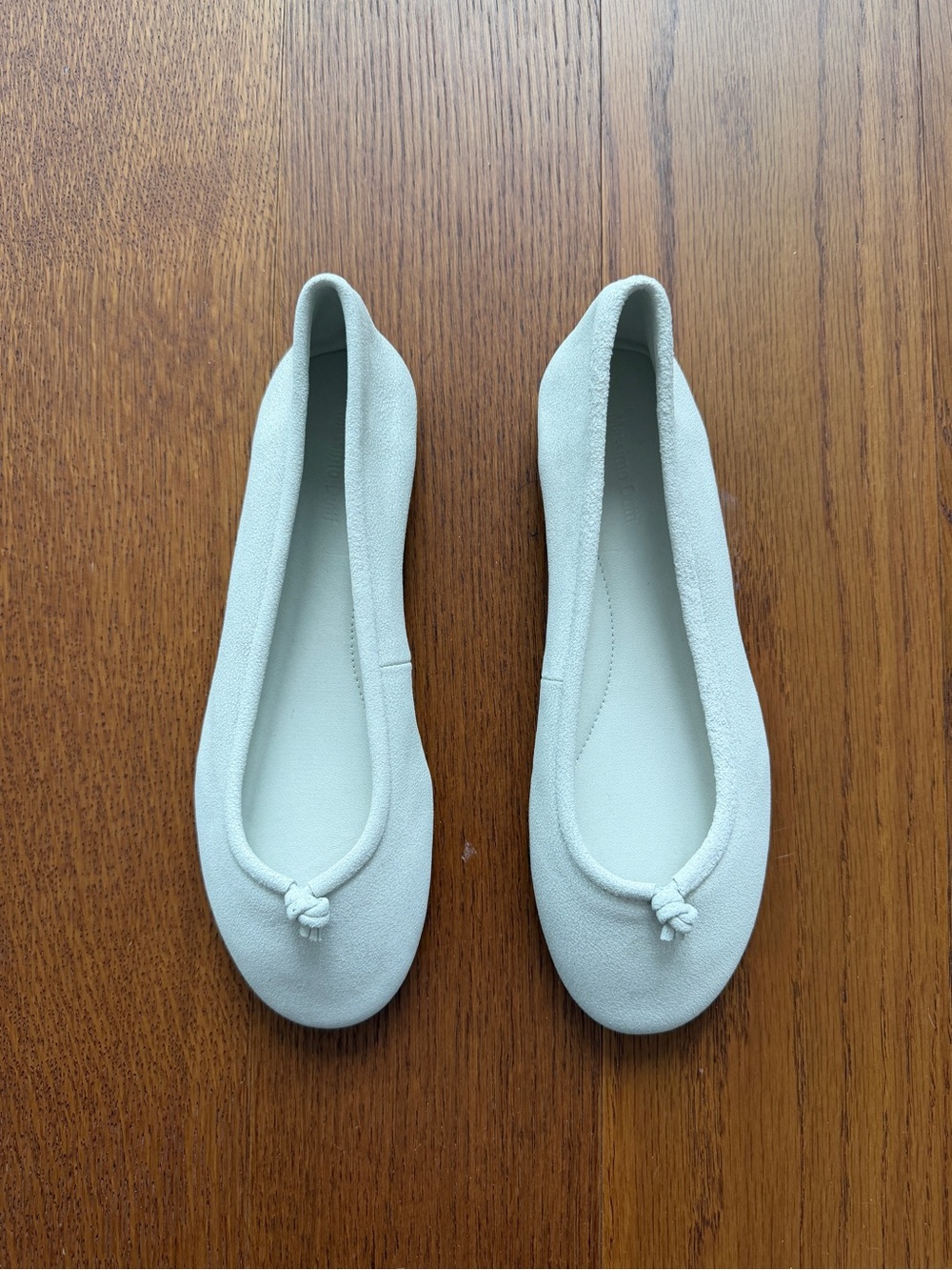 Massimo Dutti Leather Knot Ballet Flat 6.5